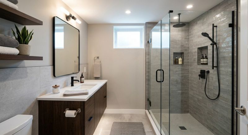 Basement Bathroom Remodeling in Lake County, OH