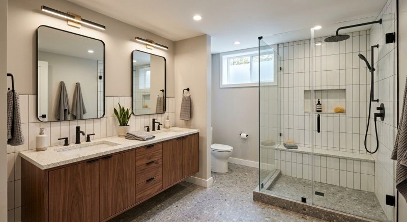 Basement Bathroom Remodeling in Lake County, OH