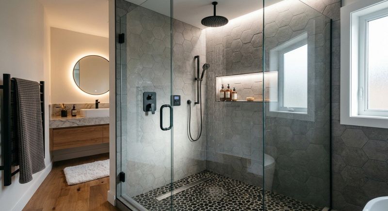 Granite Shower Installation in Lake County, OH